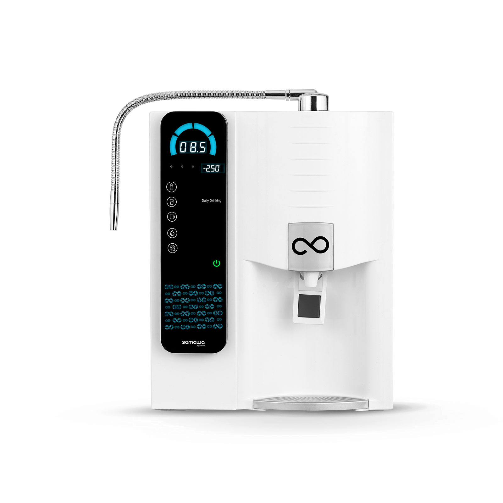 SOMAWA Udaka — RO + ionizer with pH display and dispenser